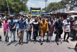 সোহাগ হত্যার প্রতিবাদে বীরগঞ্জে বিক্ষোভ মিছিল
