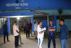 খানসামা থানা পরিদর্শনে পুলিশ সুপার