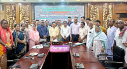 দিনাজপুরে সংস্কৃতিসেবীদের মাঝে কল্যাণ ভাতার চেক বিতরণ